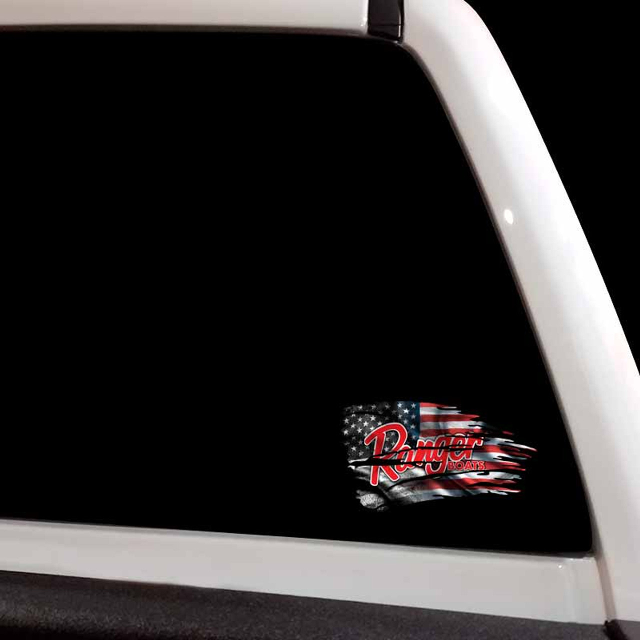 Ranger Bass Boats American Tattered Flag Decal