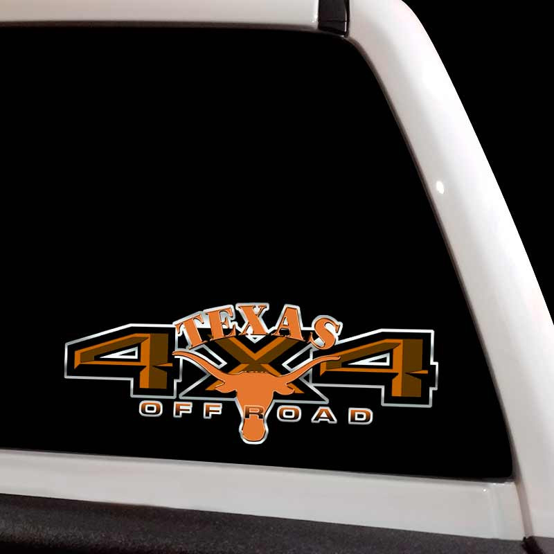 4x4 Longhorns F150 Texas Truck Decal Set