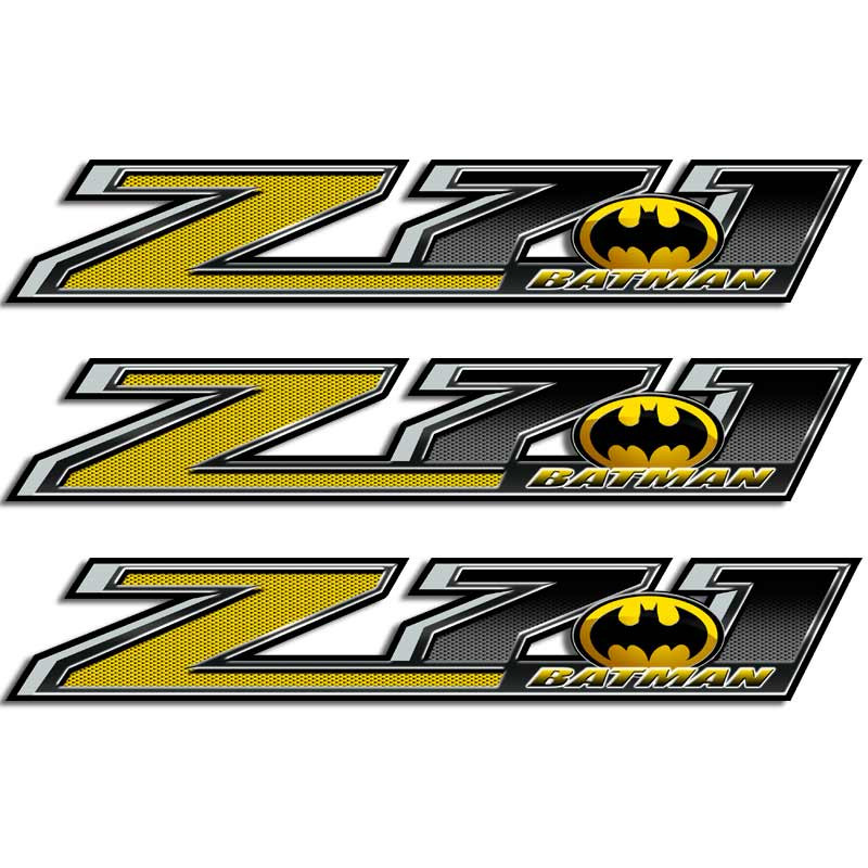 Z71 Batman Silverado Truck Decal Set