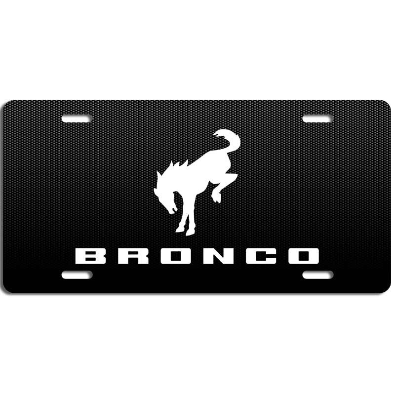 Ford Bronco / Bronco Sport Carbon Fiber License Plate Frame (2 Holes...
