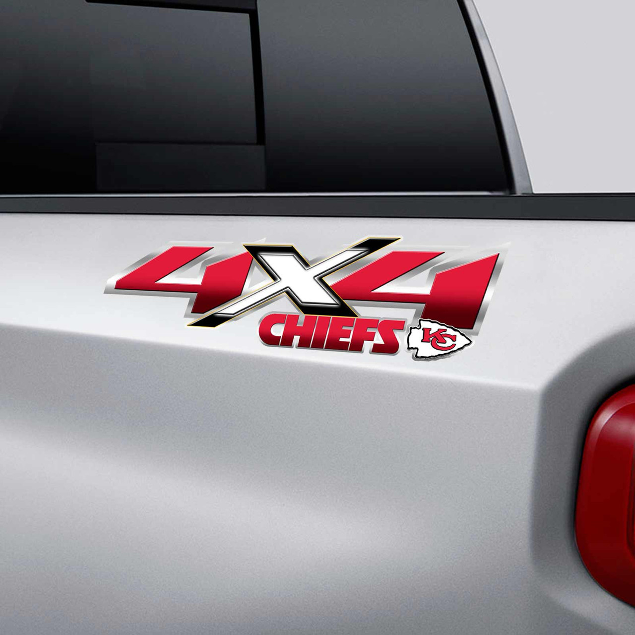 Kansas City Chiefs Silverado 4x4 Truck Decal Sticker