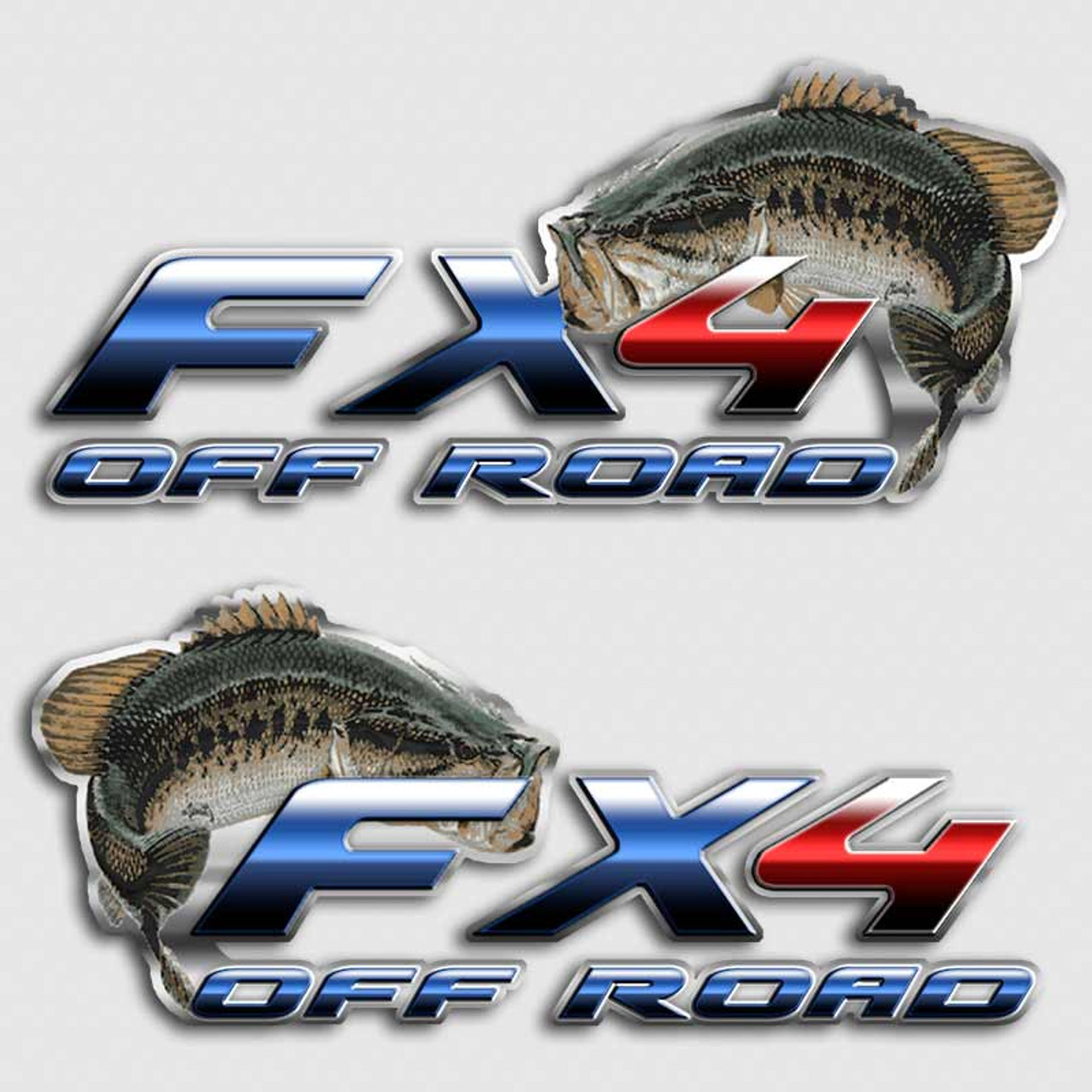 FX4 Bass Fishing Ford Truck Decals