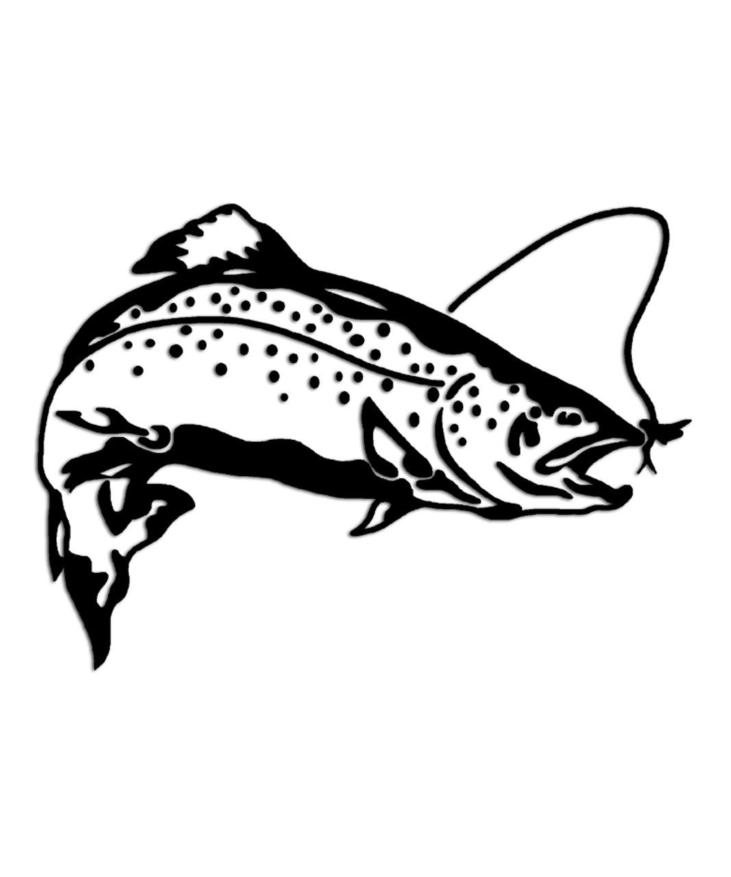 Rainbow Trout Fly Fishing Sticker - Aftershock Decals