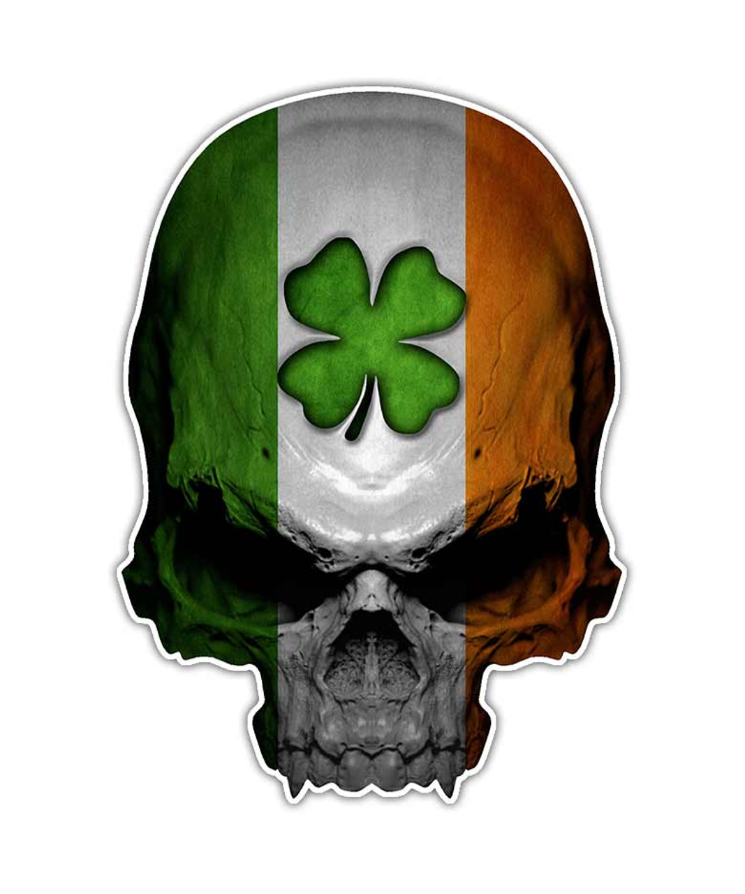 Clover 4 Leaf Irish Plastic Car Auto Decal Sticker