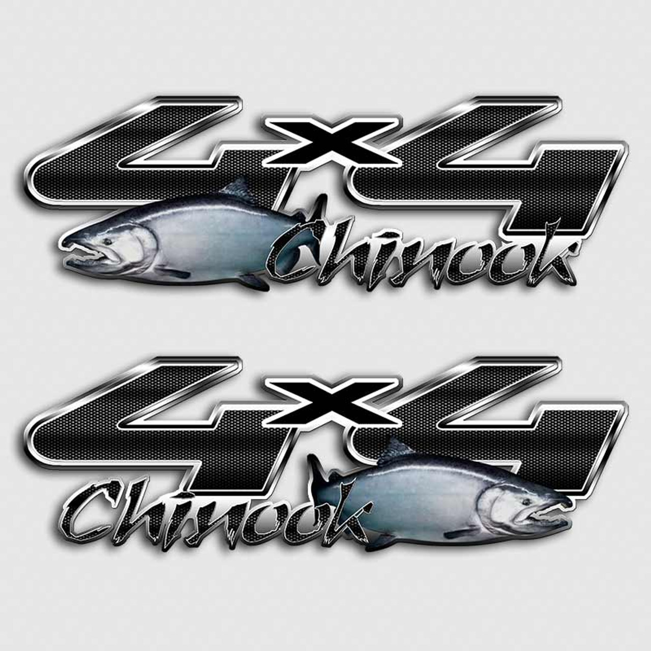 Chinook Salmon Truck Decals  Alaskan Angler Ford Truck Decals