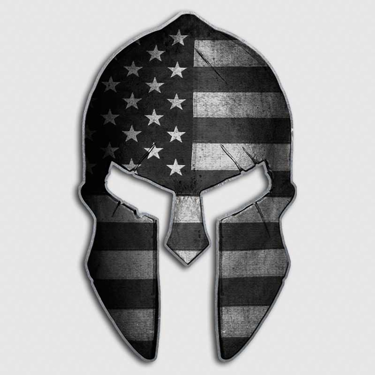 US Flag Helmet Decal - Blackout – Green Gridiron, Inc.