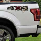 4x4 Twisted Timber Deer Skull Ford Truck Decals