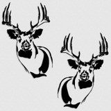 Browning Buck Whitetail Deer Vinyl Decal Set