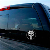 2nd Amendment Punisher Skull Gun Decal