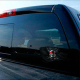 Jolly Roger Pirate Distressed Flag Decal Set