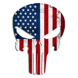 2 pack American Flag Punisher Skull Sticker Decal