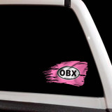 OBX Tattered Flag Outer Banks Distressed Decal Set