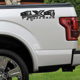 4x4 F-150 Subdued Flag AR15 Gun Truck Decal Set