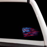 Buffalo Bills Sticker Tattered American Flag Decal Set