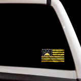 Caterpillar CAT Construction Flag Decal