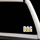 DOG Caterpillar CAT Construction Humor Decal