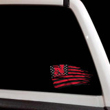 Nebraska Cornhuskers Distressed Flag Decal Set