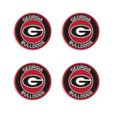Georgia Bulldogs Center Hub Circle Decals