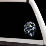 Dallas Cowboys Dripping Skull Decal