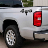 Gray Camo Skull 4x4 Truck Decal Set | Universal 3M Vinyl Stickers