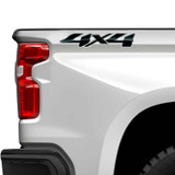  4x4 Midnight Black Edition Chevy Silverado Decal Set