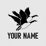 Goose Hunting Custom Name Tumbler Decal