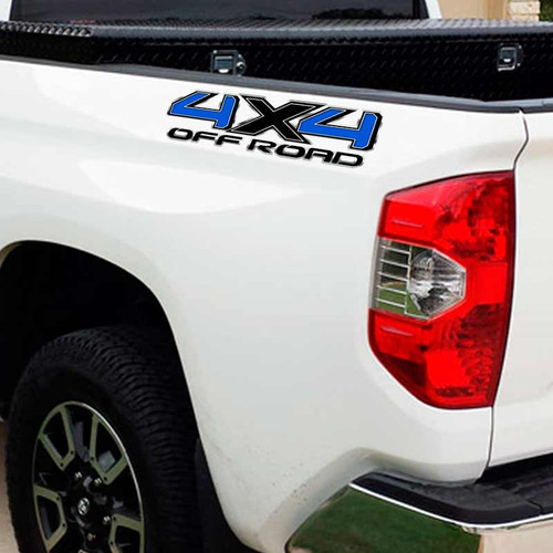 Black Blue 4x4 Tundra Truck Decals