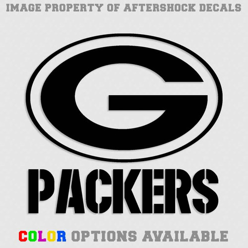 Green Bay Packers Football Tumbler Decal