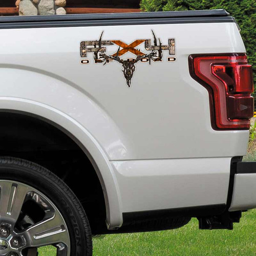 FX4 Camo Skull Orange F-150 Truck Decals FX4 Camo Skull Orange F-150 Truck Decals