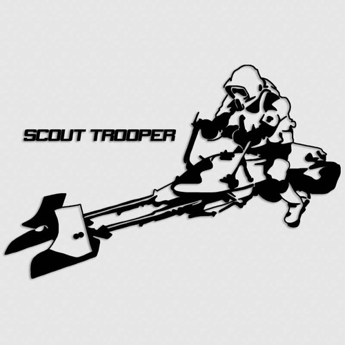 Scout Trooper Star Wars Vinyl Decal