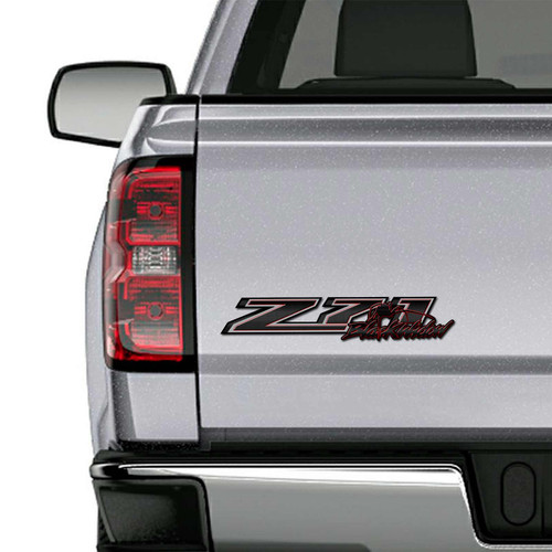 Z71 Black Widow Spider Silverado Truck Decal Set