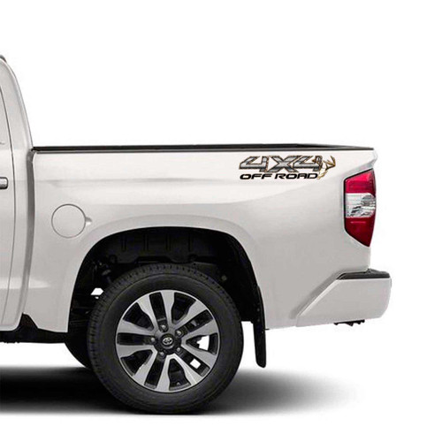 Toyota Camouflage 4x4 Whitetail Deer Skull Decal Set