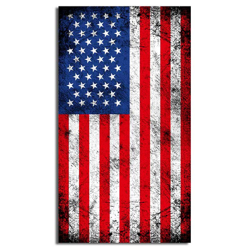 Patriotic American Grunge Flag Decal