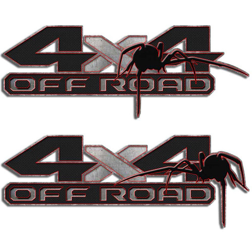 4x4 Spider Truck Decals Black Widow Off Road Stickers