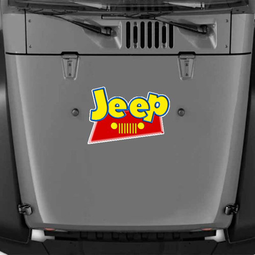 Toy Story Jeep Cartoon 4x4 Mudding Decal