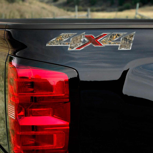 Camouflage Red 4x4 Silverado Horizon Truck Decal Set Camouflage Red 4x4 Silverado Horizon Truck Decal Set