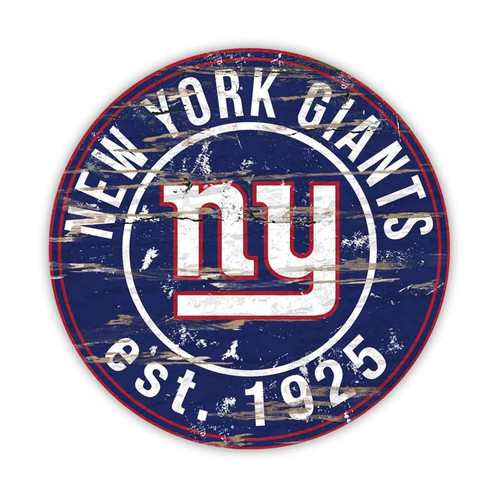 New York Giants Distressed Football 1925 Decal