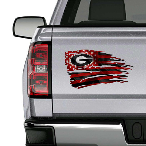 Georgia Bulldogs Sticker Flag Decal Set Georgia Bulldogs Sticker Flag Decal Set