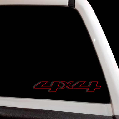 4x4 Redline Black Silverado Truck Decal Set 4x4 Redline Black Silverado Truck Decal Set