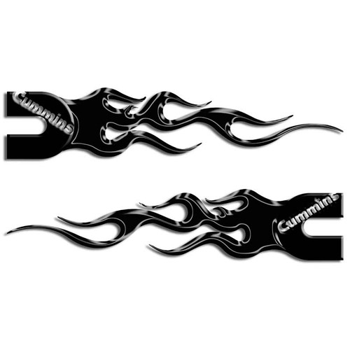 Tribal Flame Decals  Motorcycle Truck Flames Stickers