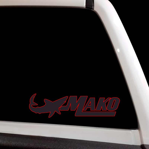 Mako Boat Fishing Logo Decal