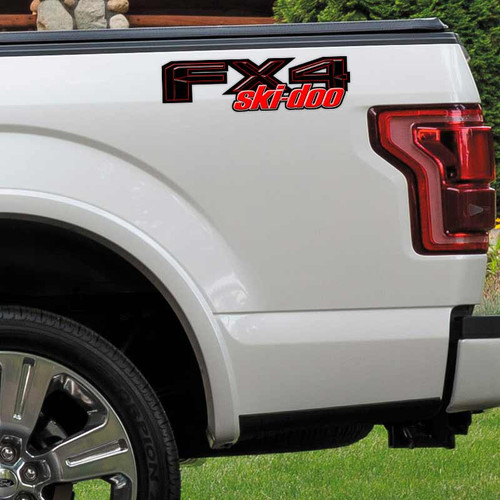 Ski Doo Snowmobile FX4 Truck Decal Set