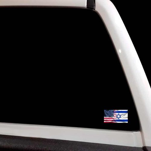 American Israel Support Flag Israeli Vinyl Decal American Israel Support Flag Israeli Vinyl Decal