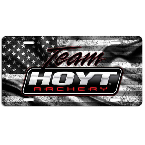 Hoyt Archery Subdued Flag License Plate