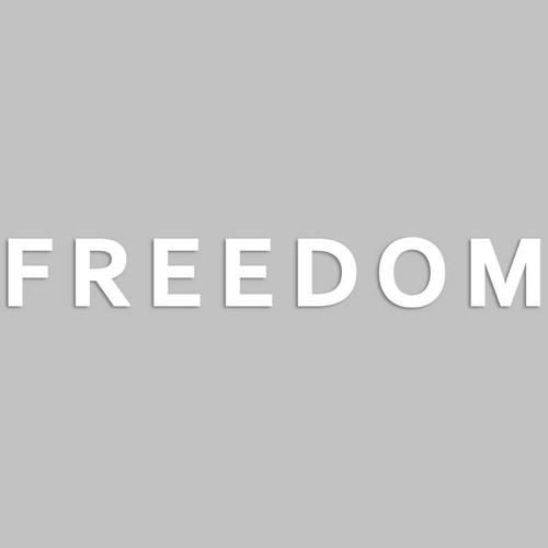 FREEDOM Charlie Kirk Inspired Faith USA Patriot Sticker
