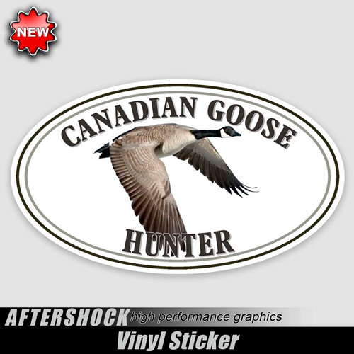 Canadian Goose Flight Oval Sticker