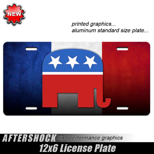 GOP Elephant Republican License Plate