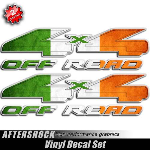 4x4 Irish Ireland Flag F-150 Decals