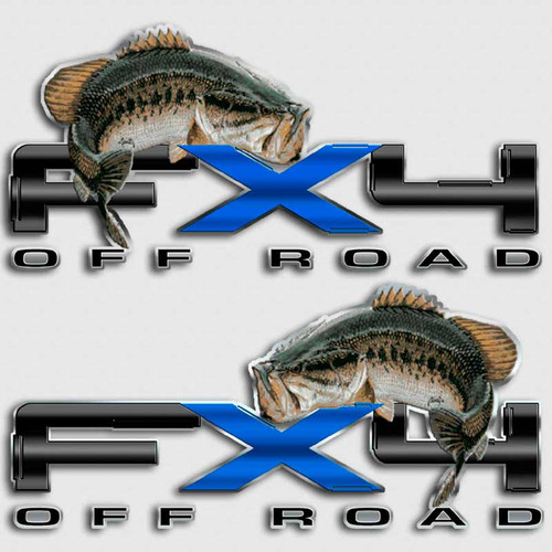 FX4 Bass Fishing F-150 Truck Decals