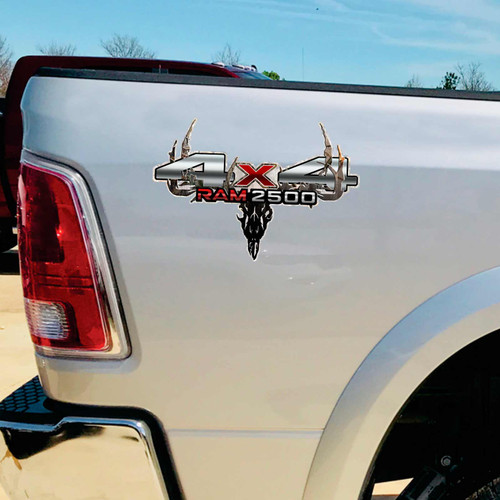 Ram 2500 4x4 Camo Skull Truck Decals Ram 2500 4x4 Camo Skull Truck Decals